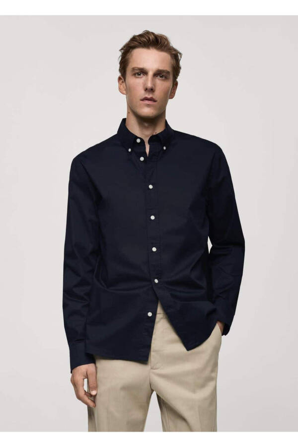 Regular fit cotton shirt - 1