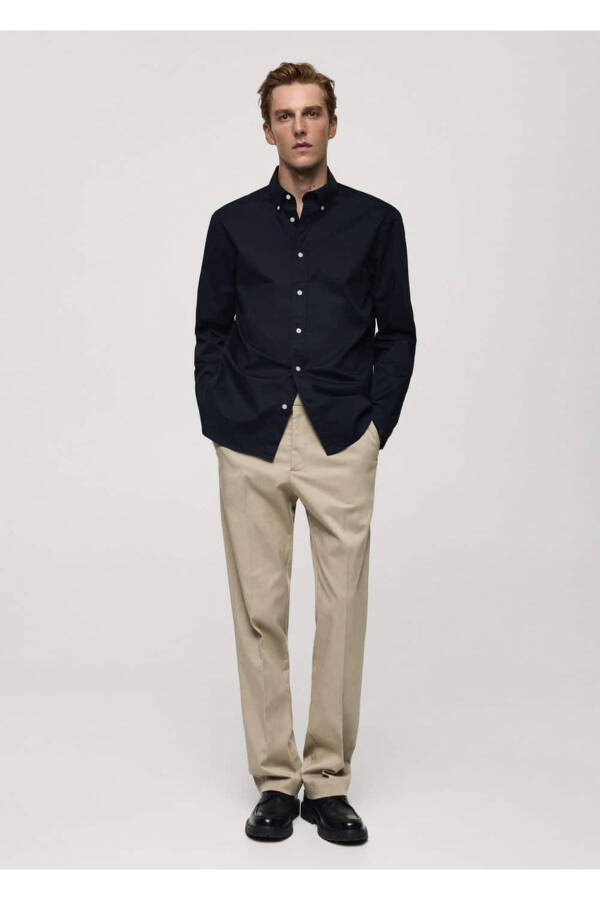 Regular fit cotton shirt - 2