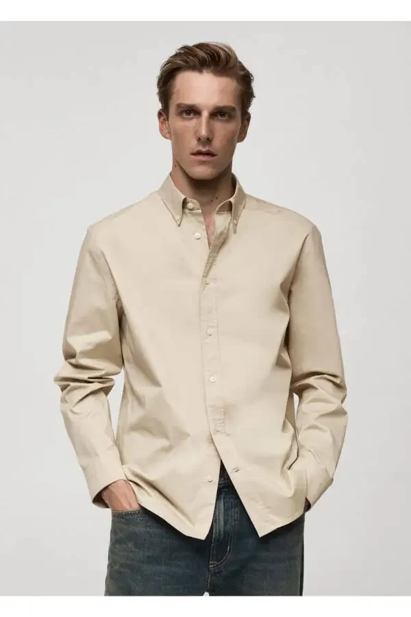 Regular fit cotton shirt - 1