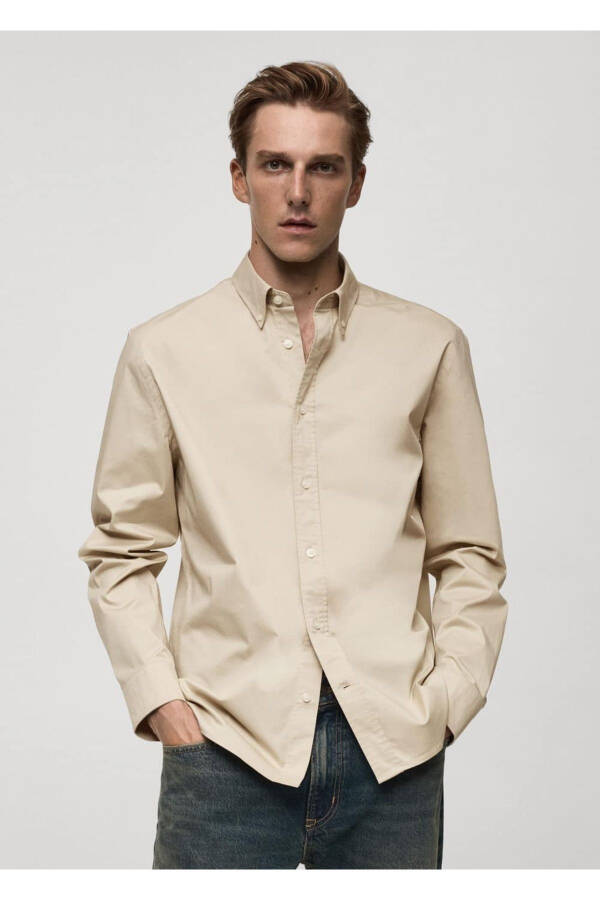 Regular fit cotton shirt - 1