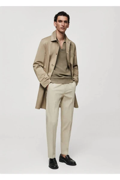 Regular fit cotton trousers - MANGO MAN (1)