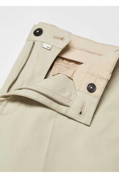 Regular fit cotton trousers - 5