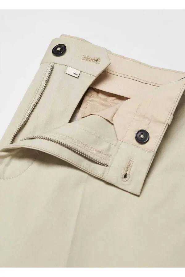 Regular fit cotton trousers - 5