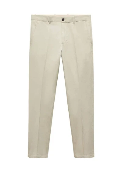 Regular fit cotton trousers - 6