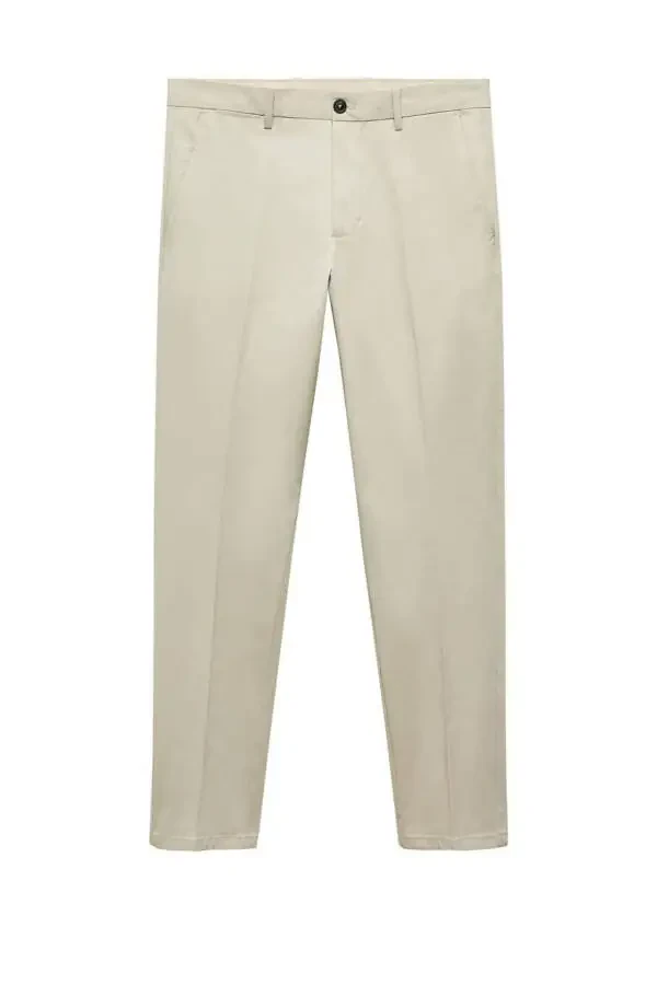 Regular fit cotton trousers - 6