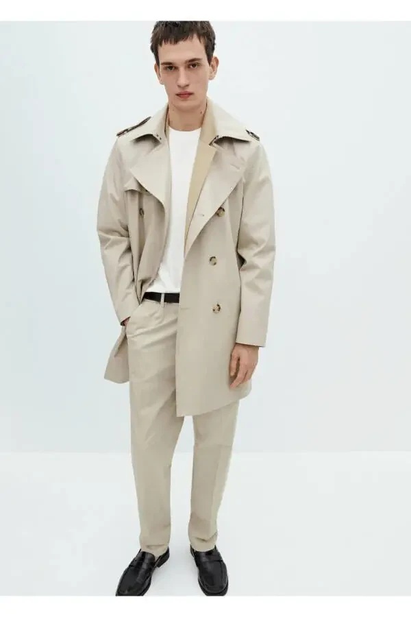 Regular fit cotton trousers - 7