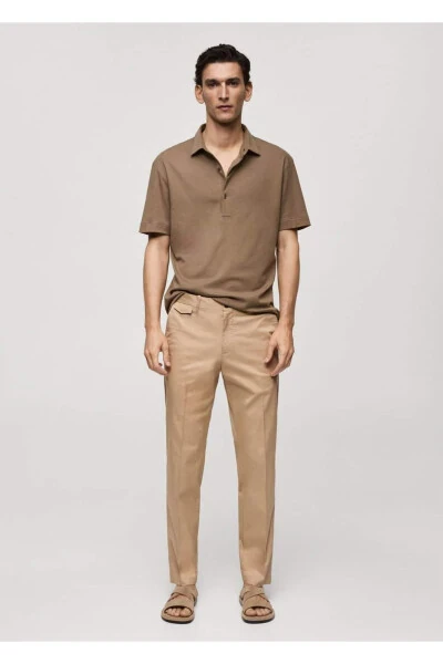 Regular Fit Cotton Trousers - 2