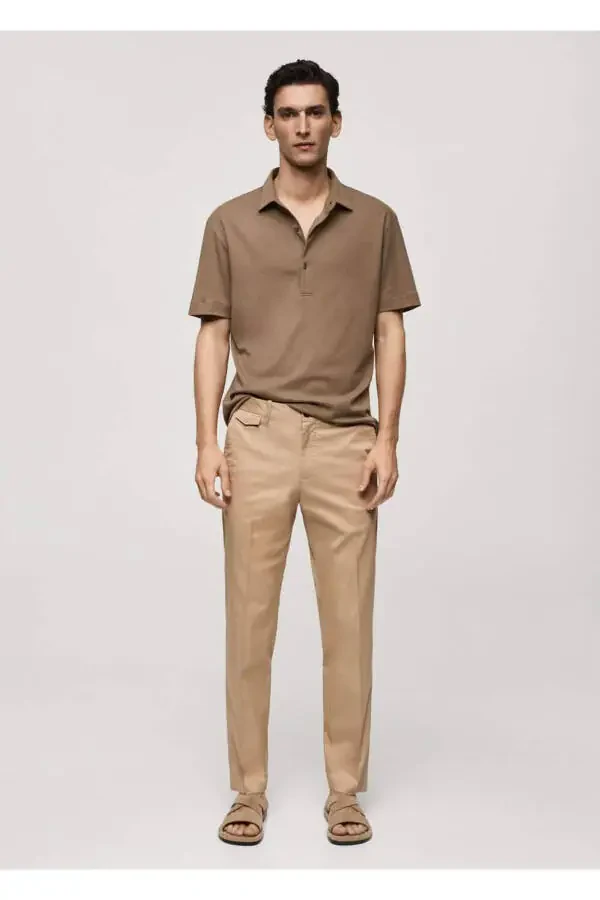 Regular Fit Cotton Trousers - 2