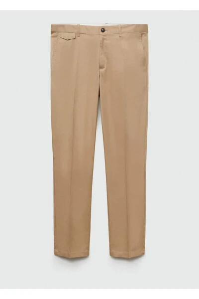 Regular Fit Cotton Trousers - 3
