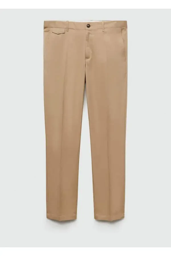 Regular Fit Cotton Trousers - 3