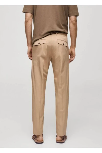 Regular Fit Cotton Trousers - 4