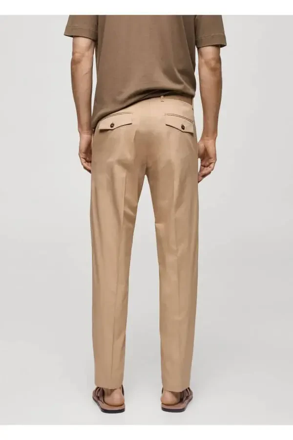 Regular Fit Cotton Trousers - 4