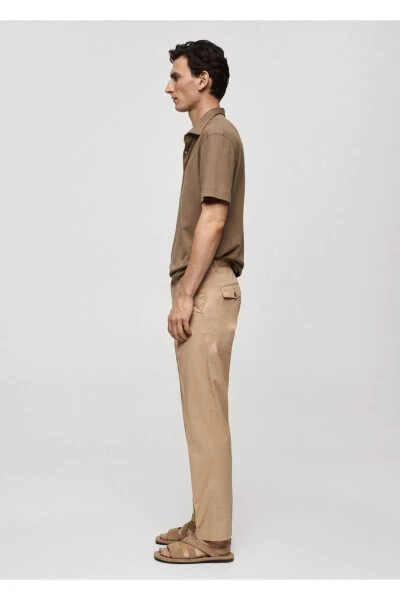 Regular Fit Cotton Trousers - 5