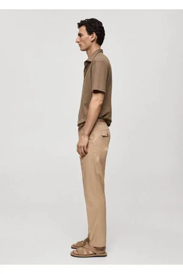 Regular Fit Cotton Trousers - 5
