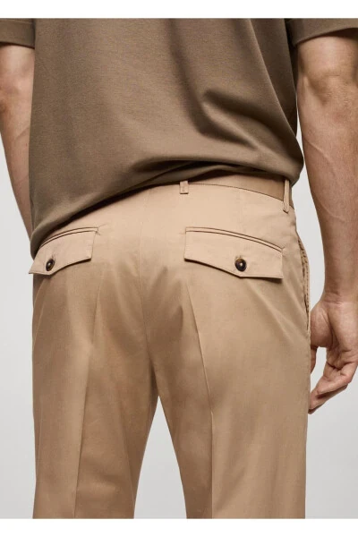 Regular Fit Cotton Trousers - 6