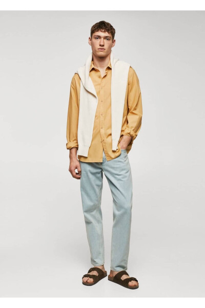 Regular Fit Cotton Voile Shirt - MANGO MAN (1)