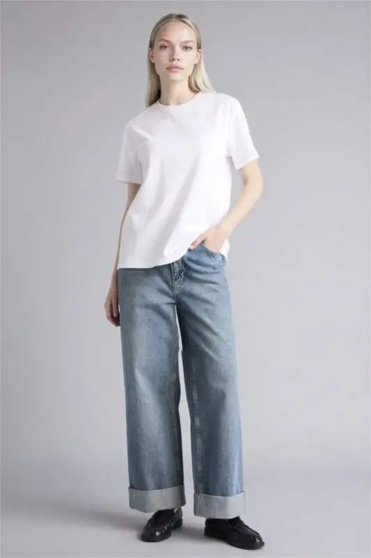 Regular Fit Crew Neck Premium Short Sleeve T-Shirt White - 2