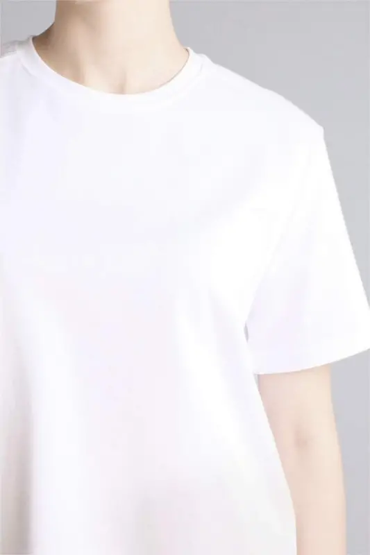 Regular Fit Crew Neck Premium Short Sleeve T-Shirt White - 4