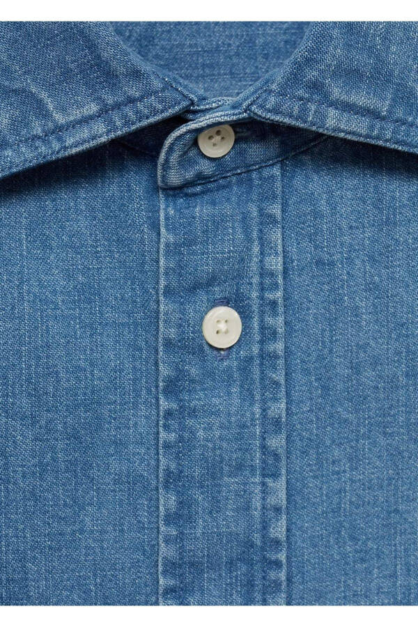 Regular Fit Denim Shirt - 7
