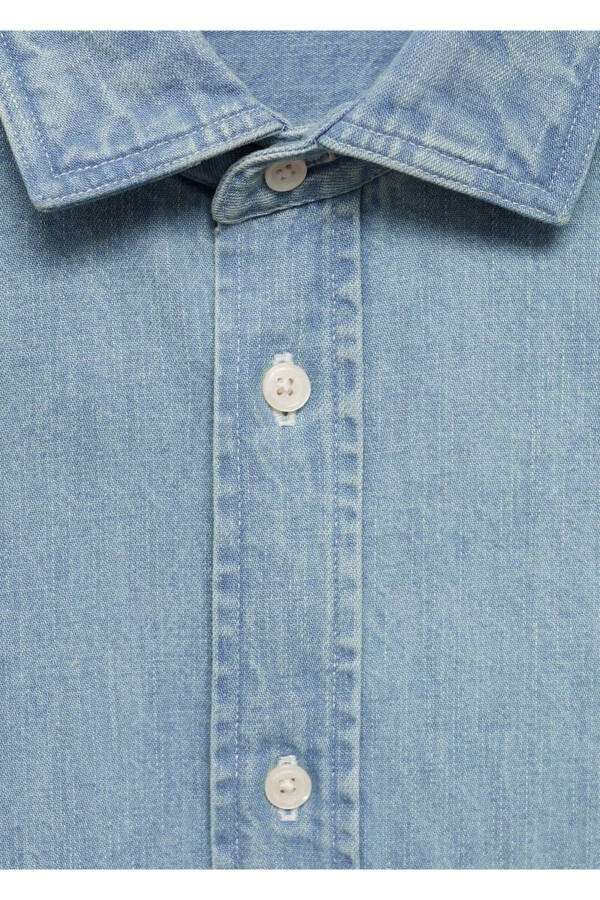 Regular Fit Denim Shirt - 5