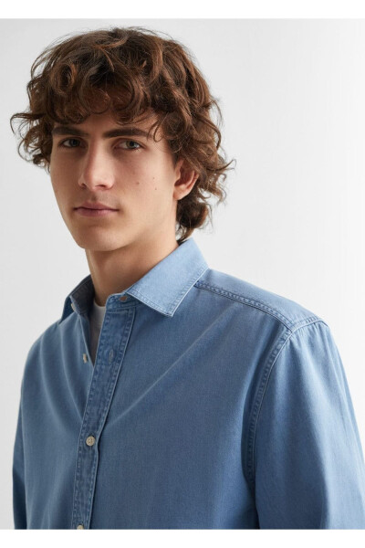 Regular fit denim shirt - 8