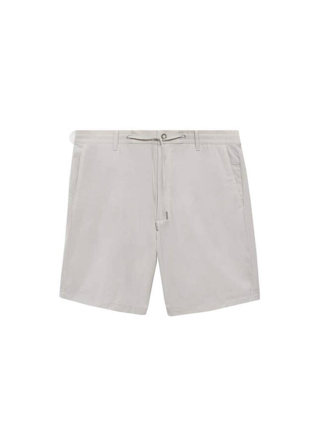 Regular fit drawstring bermuda shorts - 42