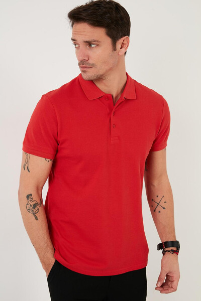 Regular Fit Düğmeli Polo Yaka Polo Erkek Tişört 5902127 - 16