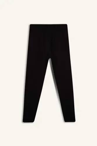 Regular Fit İnce Eşofman Altı Fermuar Cepli Beli Bağcıklı Lastikli Paça-Siyah - 5