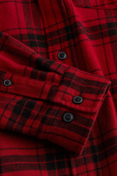 Regular fit flannel shirt - 2