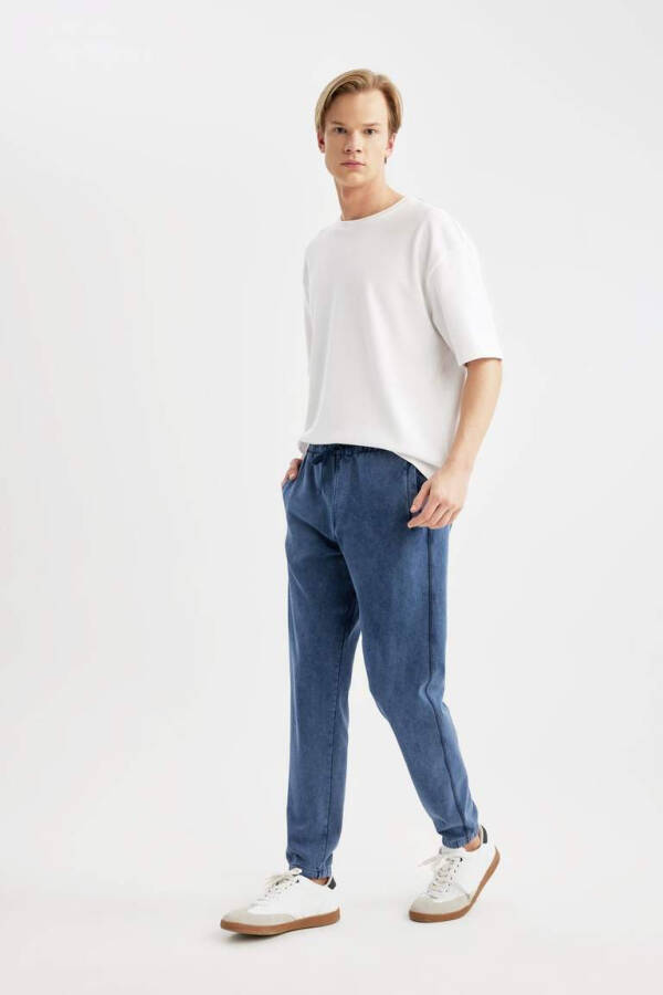 Regular Fit Fleto Pocket Sweatpants Indigo - 5