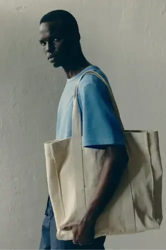 Regular Fit Honeycomb Textured T-Shirt-Light blue - 1