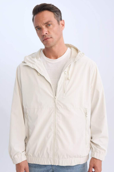 Regular Fit Hooded Jacket with Zippered Pockets Mesh Lined Seasonal Rock - 8