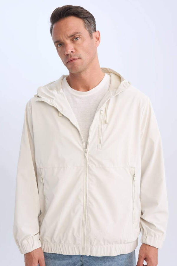 Regular Fit Hooded Jacket with Zippered Pockets Mesh Lined Seasonal Rock - 8