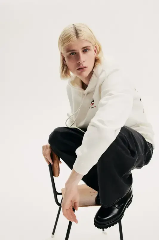 Regular Fit Hoodie-White/Snoopy - 5