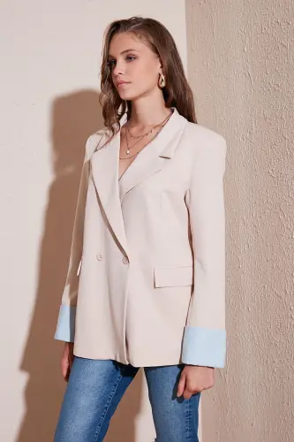 Regular Fit Ikki Qatorli Blazer Ko'ylagi CEKET 611BC00025 - LELA (1)