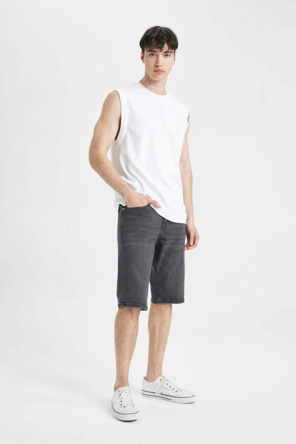 Regular Fit Jin Bermuda Short Antrasit - 2