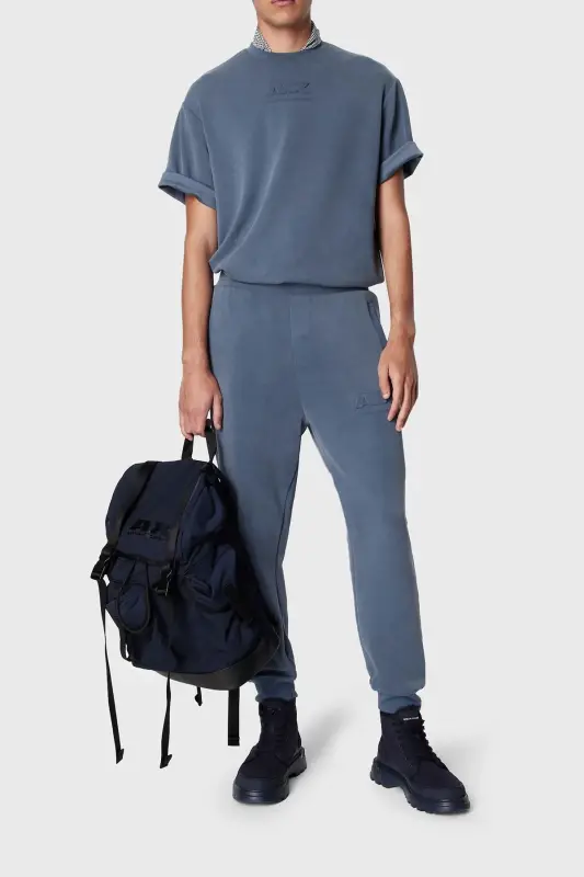 Regular Fit Jogger Spor Pantolon Erkek PANTOLON 3DZPAA ZJUBZ 45AM - MAVİ - 3