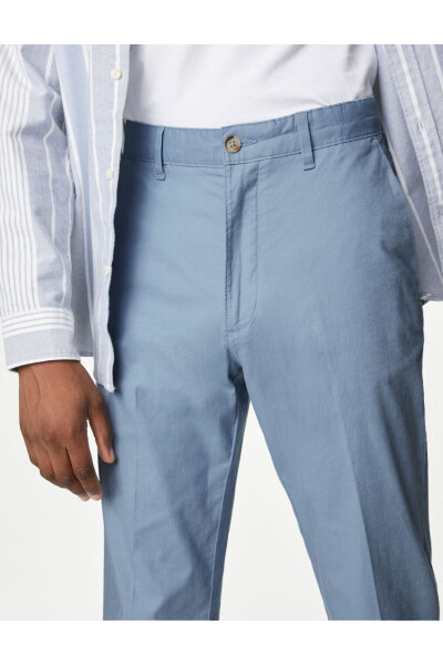 Regular Fit Keten Chino Pantolon - 21