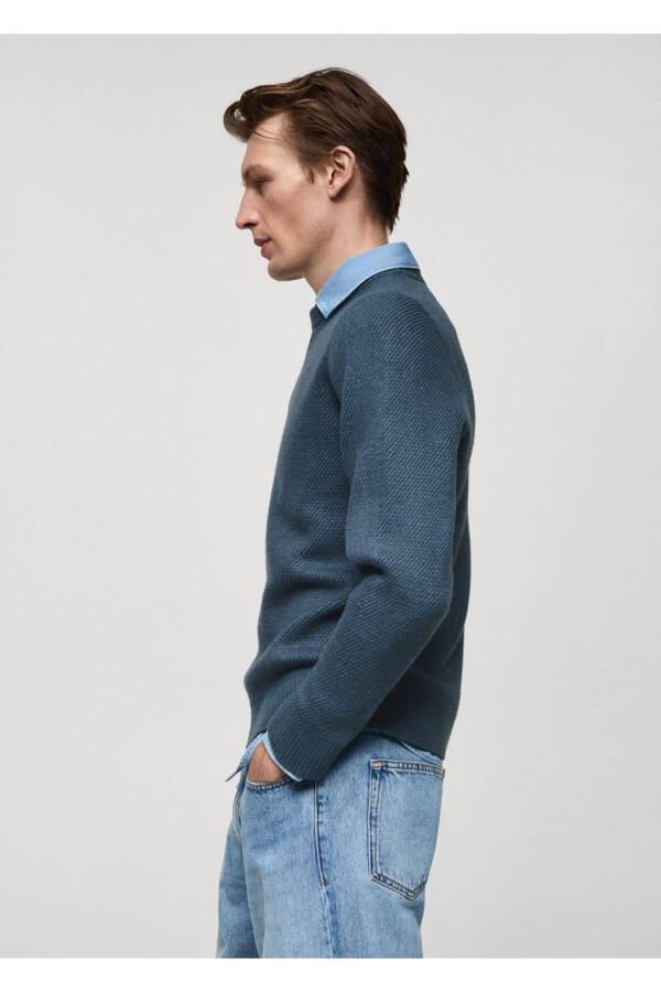 Regular fit knitted jumper - 6