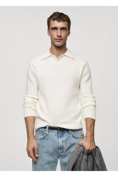 Regular Fit Knitted Polo Shirt - MANGO MAN