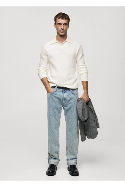 Regular Fit Knitted Polo Shirt - MANGO MAN (1)