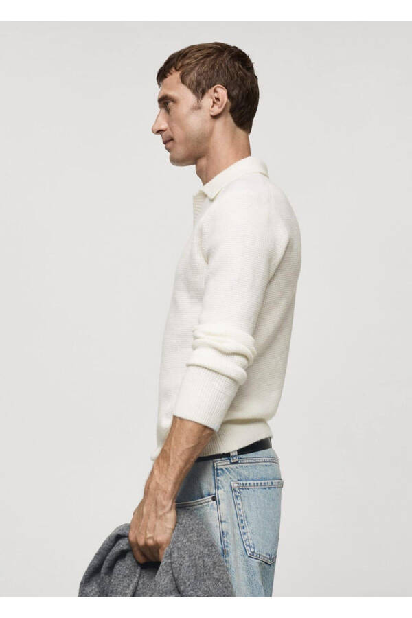 Regular Fit Knitted Polo Shirt - 5