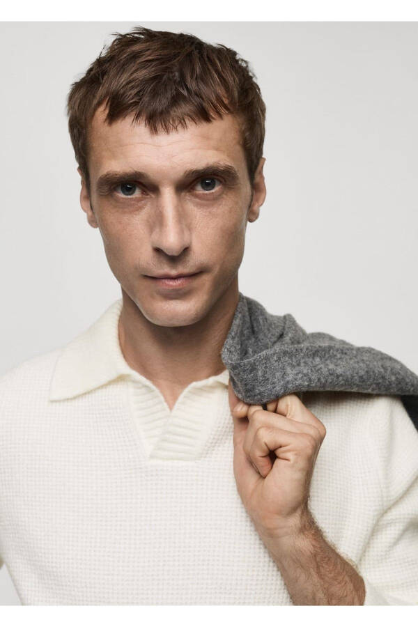 Regular Fit Knitted Polo Shirt - 6