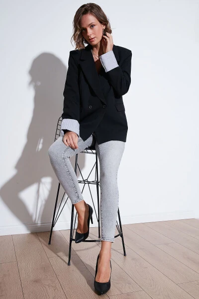 Regular Fit Lapel Blazer Jacket CEKET 611BC00025 - Modazone (1)