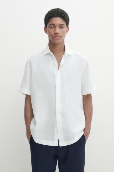 Regular Fit Linen Shirt - 10