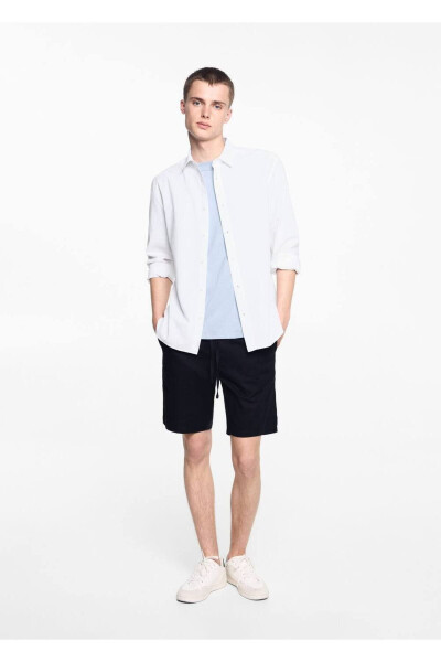 Regular fit linen shirt - MANGO TEEN (1)