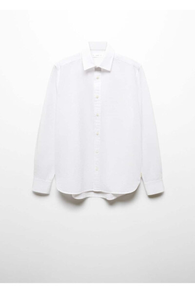 Regular fit linen shirt - 3