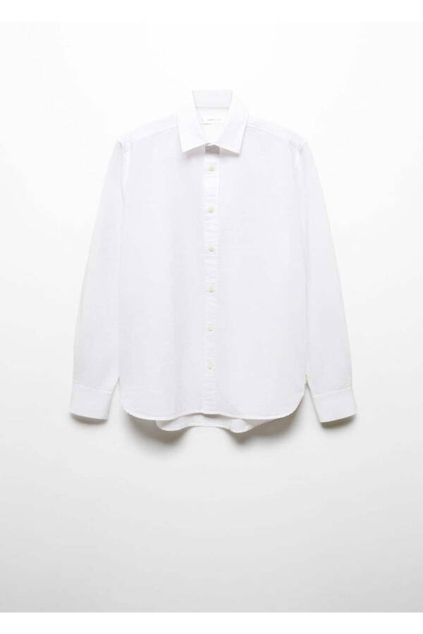 Regular fit linen shirt - 3