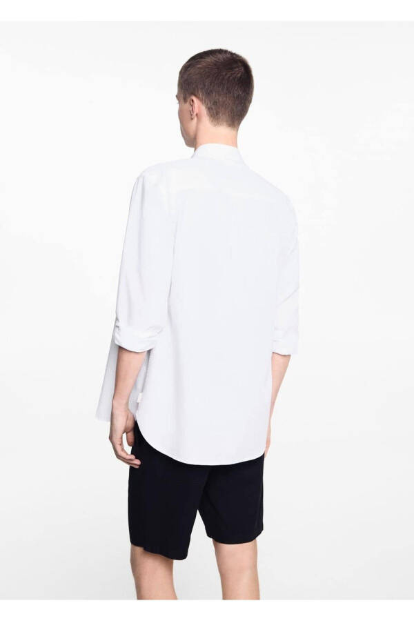Regular fit linen shirt - 4