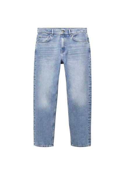 Regular fit, mid-wash jeans. - 9